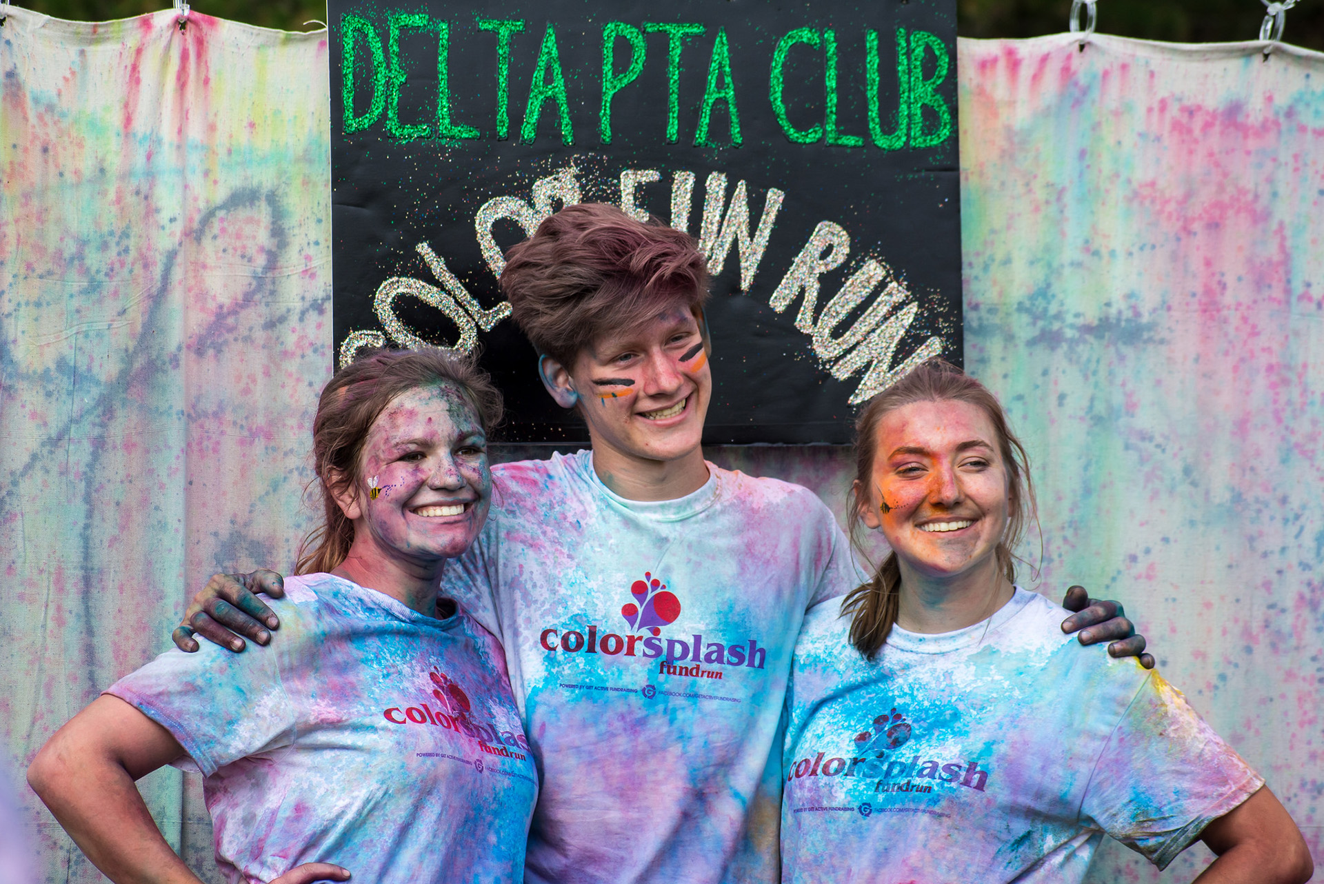 PTA students at the Color Run