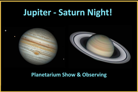 Head to the Delta College Planetarium for a rooftop observation of gas giants, Jupiter and Saturn, Friday, November 22 from 7 to 11pm.