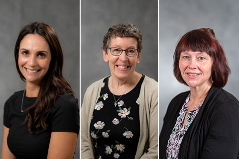 Betheen Glady-Teschendorf, Beth Kelch and Kristy Nelson recognized with national award for exceptional leadership and teaching at Delta College.