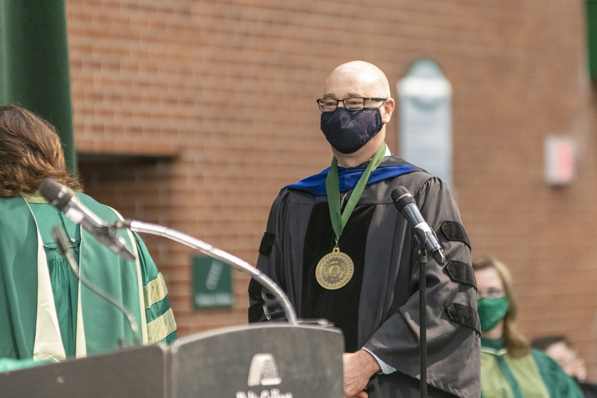 Dr. Gavin taking oath