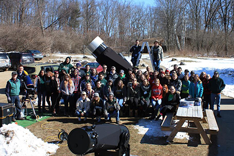 Astronomy Club with large telescopes