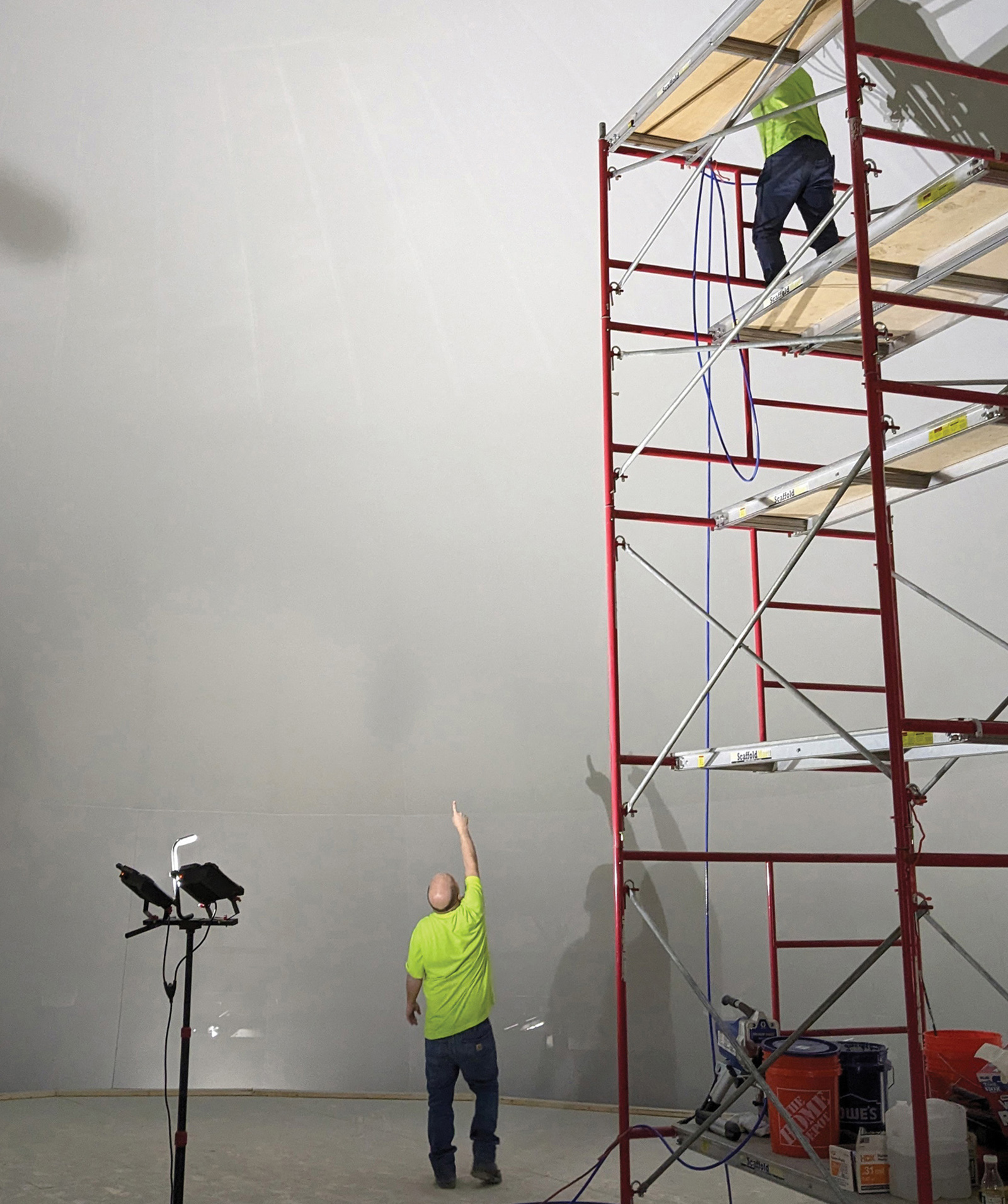 Painting the dome