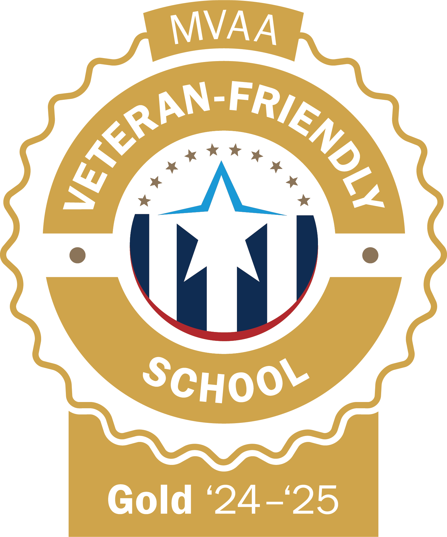 Michigan Veterans Friendly School Gold