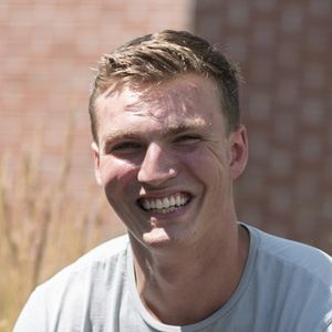 Smiling student