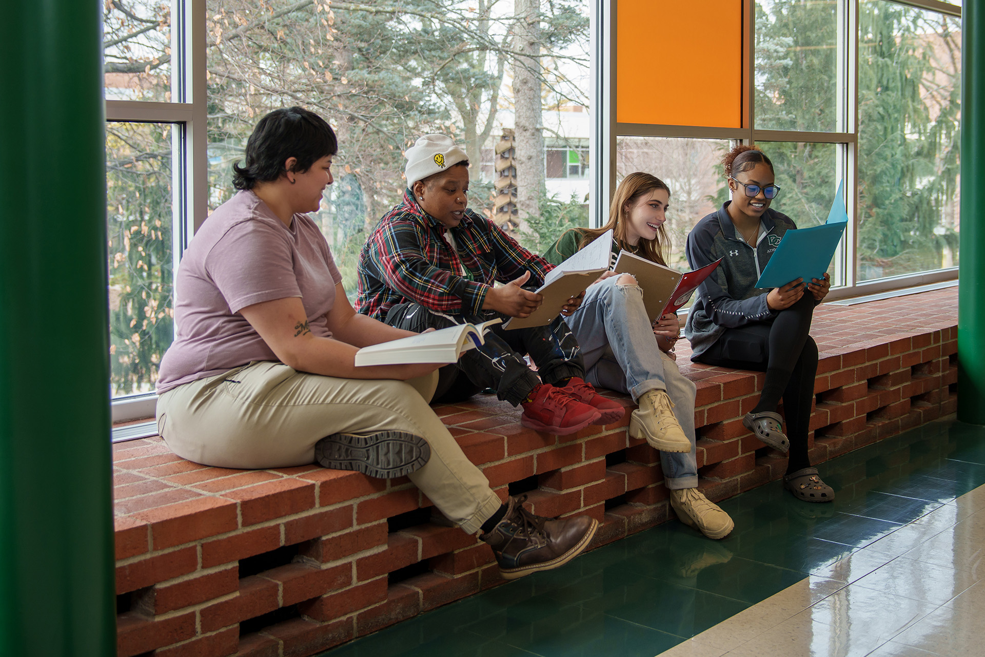 Students in hallway