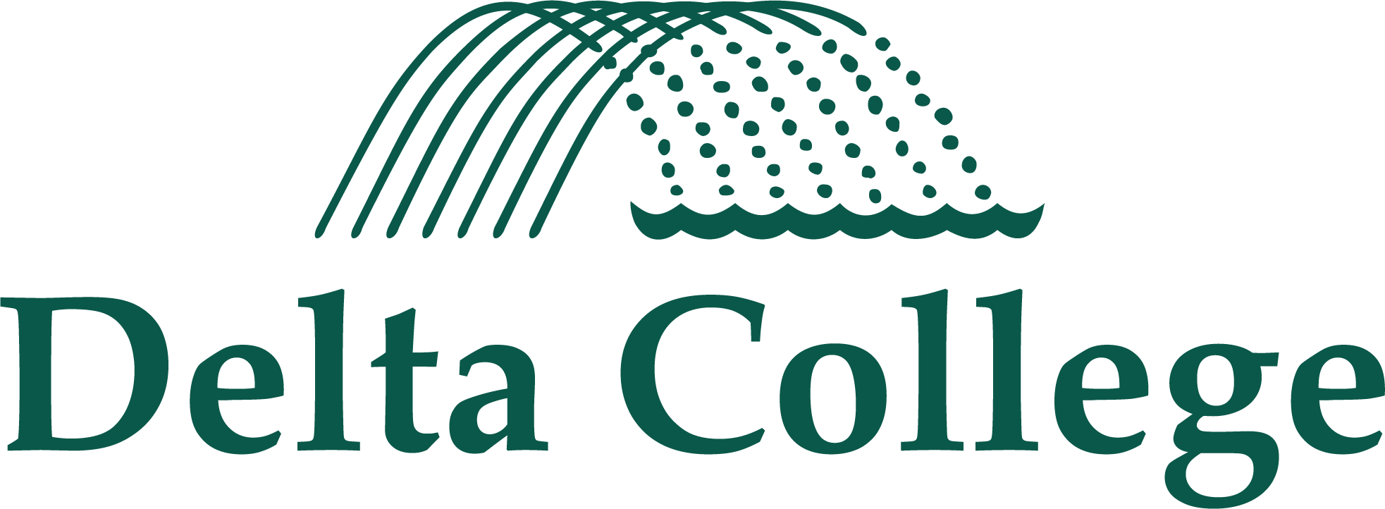 Delta College logo - green